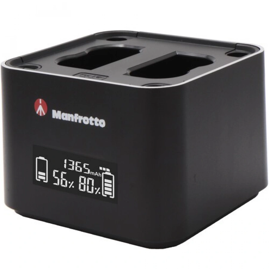 Manfrotto ProCUBE Professional Twin Charger for Nikon EN-EL14, EN-EL15, EN-EL25 Batteries