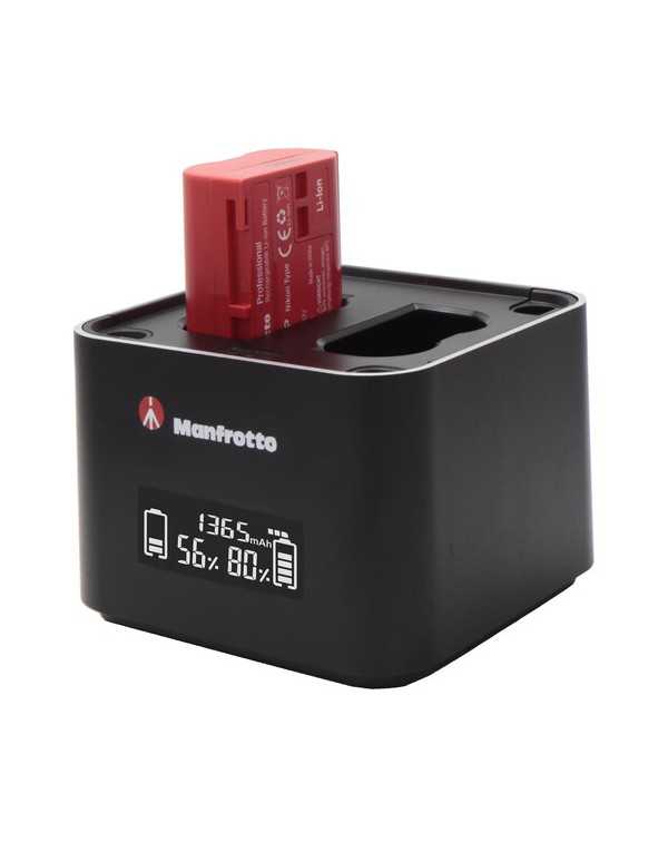 Manfrotto ProCUBE Professional Twin Charger for Nikon EN-EL14, EN-EL15, EN-EL25 Batteries