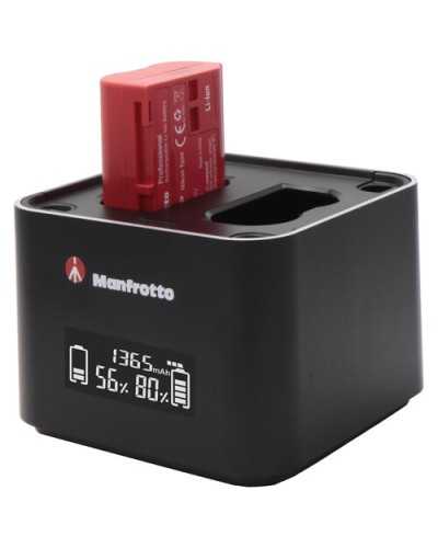 Manfrotto ProCUBE Professional Twin Charger for Nikon EN-EL14, EN-EL15, EN-EL25 Batteries