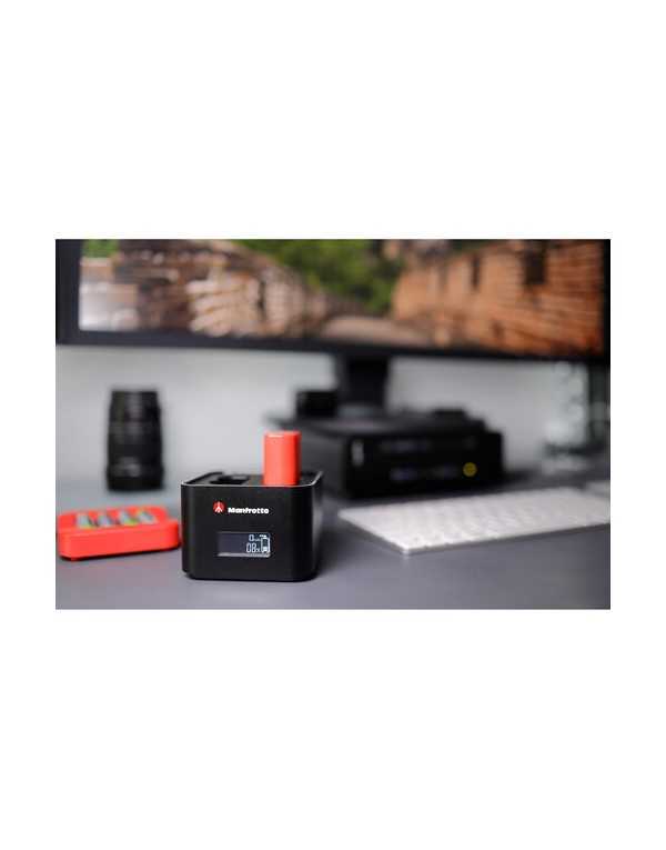 Manfrotto ProCUBE Professional Twin Charger for Nikon EN-EL14, EN-EL15, EN-EL25 Batteries