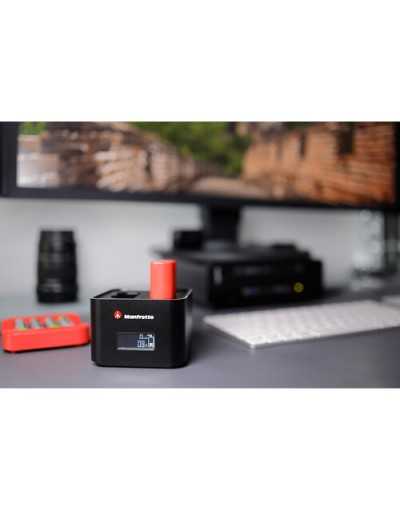 Manfrotto ProCUBE Professional Twin Charger for Nikon EN-EL14, EN-EL15, EN-EL25 Batteries