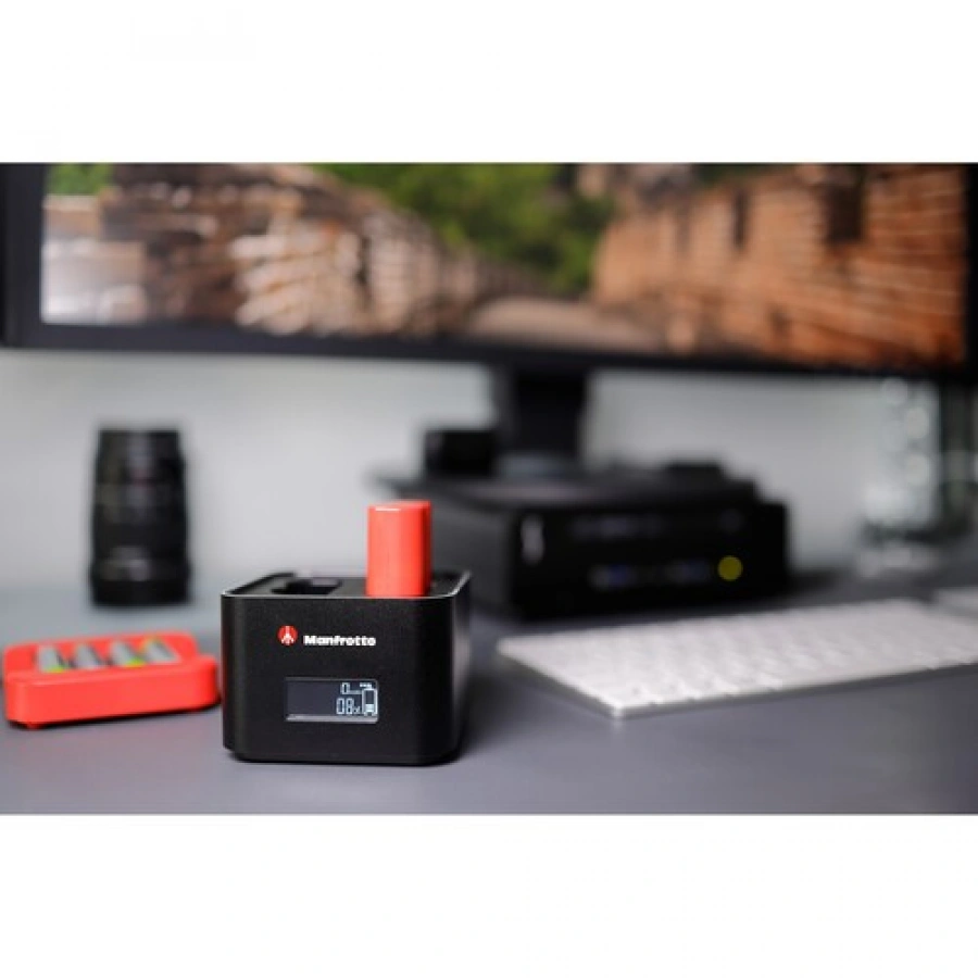 Manfrotto ProCUBE Professional Twin Charger for Nikon EN-EL14, EN-EL15, EN-EL25 Batteries