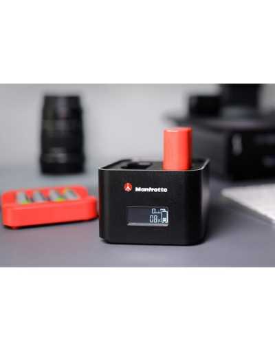Manfrotto ProCUBE Professional Twin Charger for Nikon EN-EL14, EN-EL15, EN-EL25 Batteries