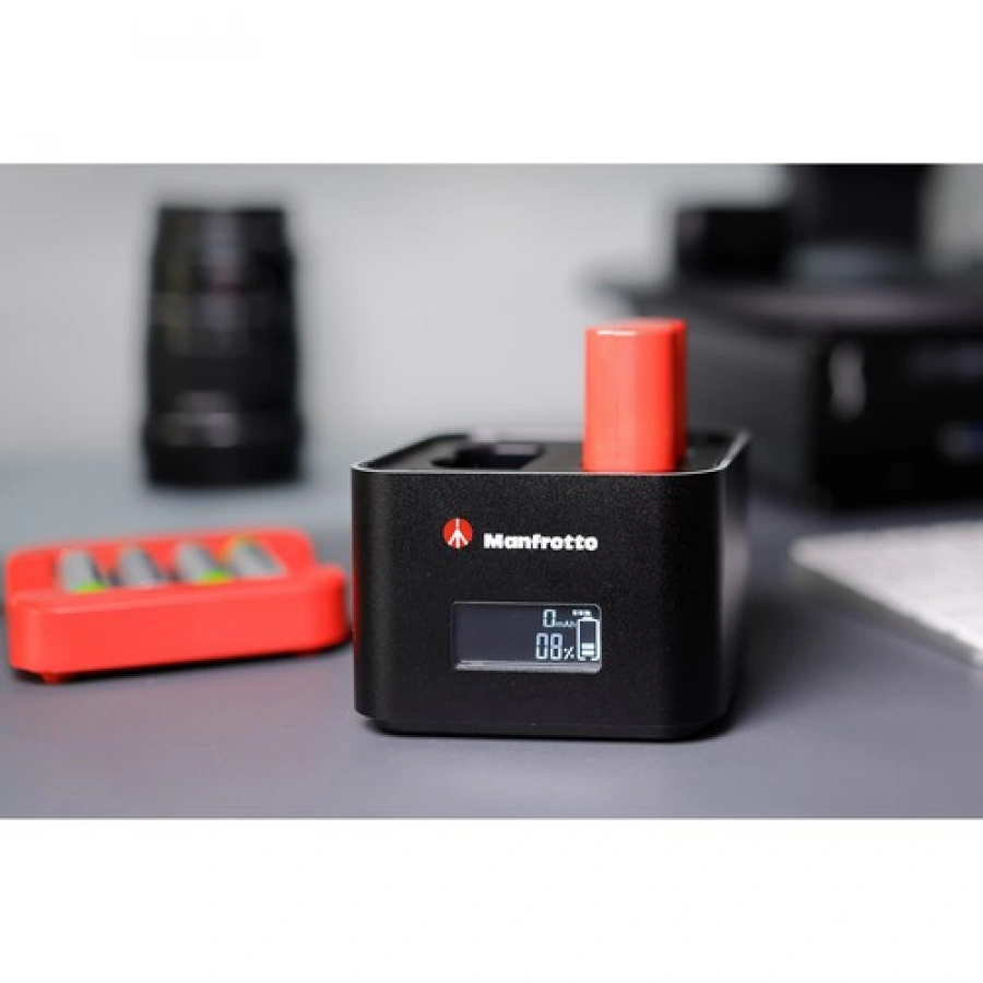 Manfrotto ProCUBE Professional Twin Charger for Nikon EN-EL14, EN-EL15, EN-EL25 Batteries