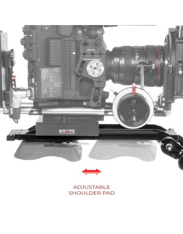 SHAPE ARRI DOVETAIL SHOULDER MOUNT WITH HAND15 HANDLES