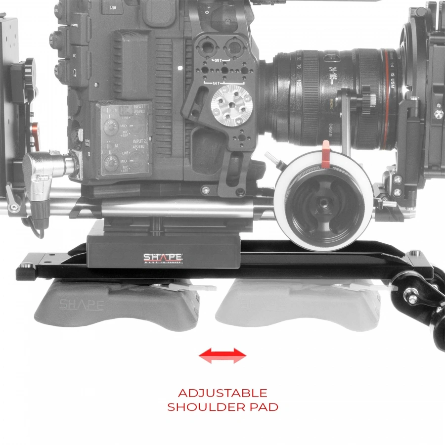 SHAPE ARRI DOVETAIL SHOULDER MOUNT WITH HAND15 HANDLES