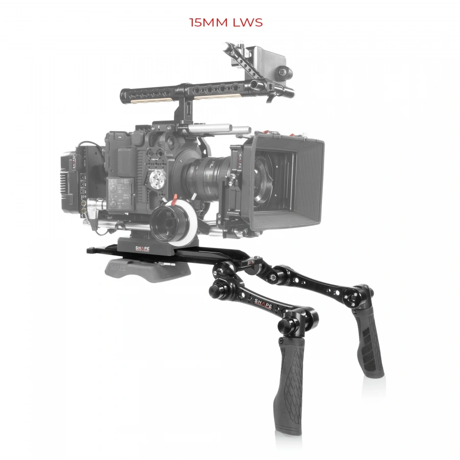 SHAPE ARRI DOVETAIL SHOULDER MOUNT WITH HAND15 HANDLES
