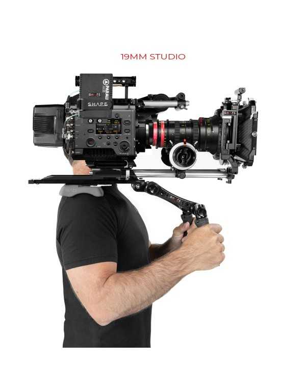 SHAPE ARRI DOVETAIL SHOULDER MOUNT WITH HAND15 HANDLES