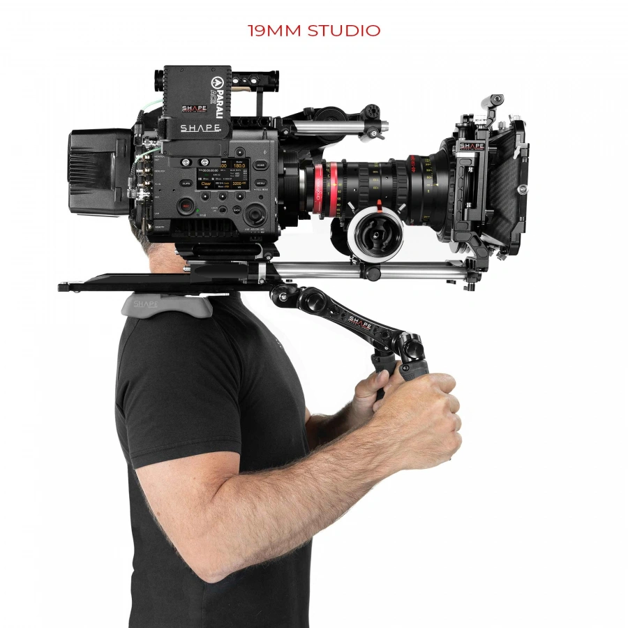 SHAPE ARRI DOVETAIL SHOULDER MOUNT WITH HAND15 HANDLES