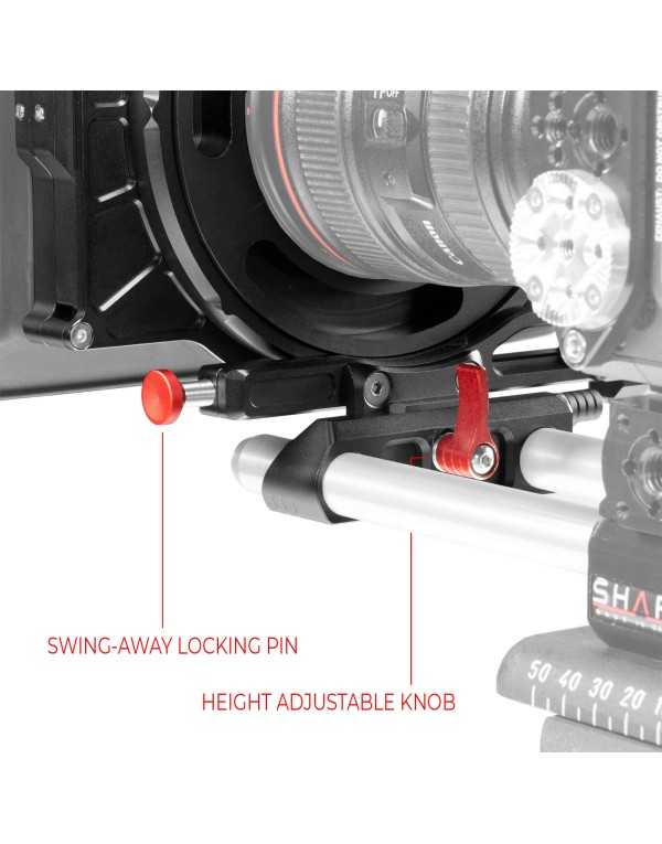 SHAPE COMPACT UNIVERSAL SHOULDER BASEPLATE (BP20) WITH FOLLOW FOCUS, HAND15 SHADOW AND MATTE BOX KIT