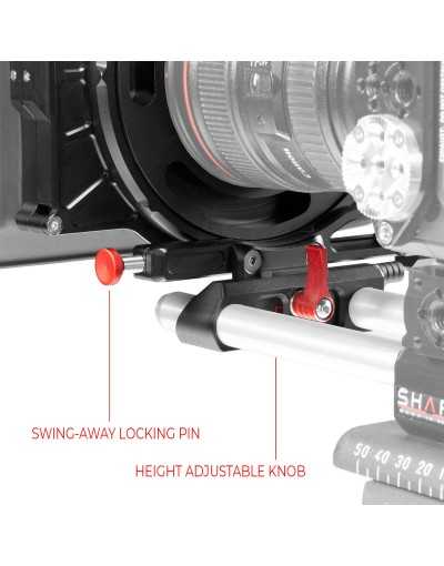 SHAPE COMPACT UNIVERSAL SHOULDER BASEPLATE (BP20) WITH FOLLOW FOCUS, HAND15 SHADOW AND MATTE BOX KIT