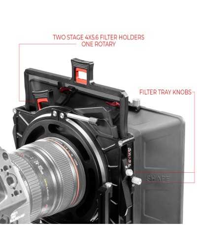SHAPE COMPACT UNIVERSAL SHOULDER BASEPLATE (BP20) WITH FOLLOW FOCUS, HAND15 SHADOW AND MATTE BOX KIT