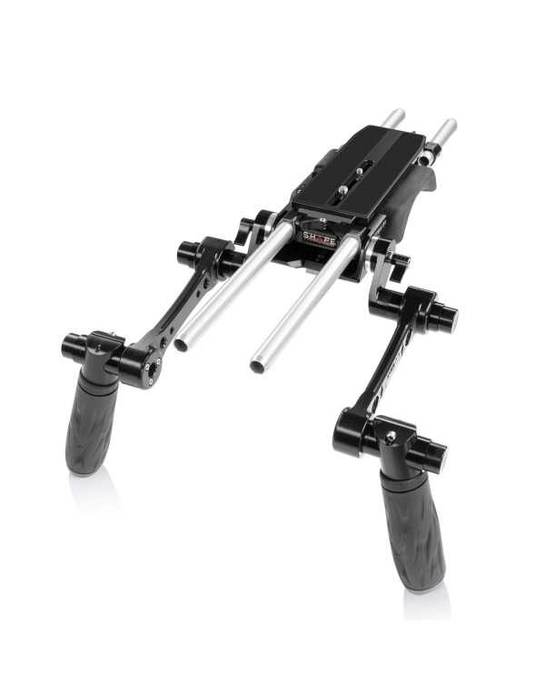 SHAPE COMPACT UNIVERSAL SHOULDER BASEPLATE (BP20) WITH HAND15 SHADOW | cages, Rigs & Handles | CAM TOOLS Middle East | SHAPE