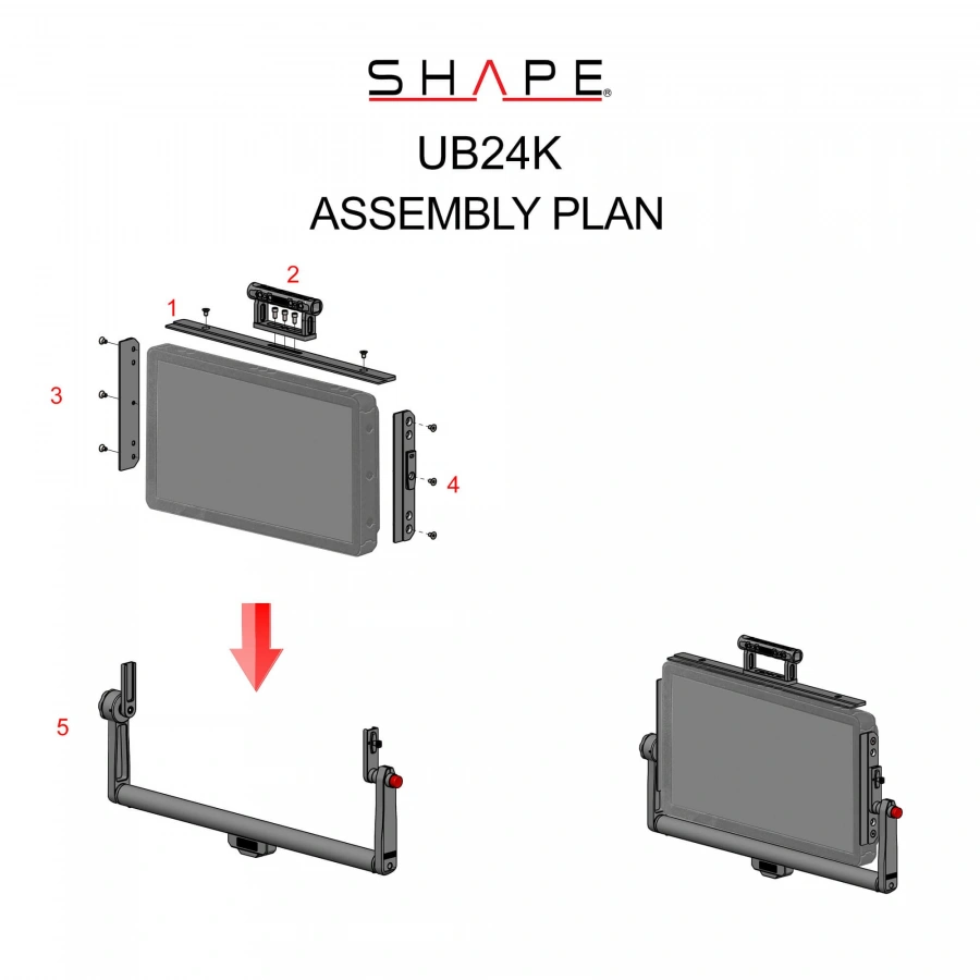 SHAPE SWIVEL MONITOR MOUNT FOR ATOMOS NEON 24