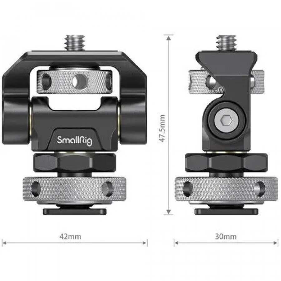 SmallRig Swivel & Tilt Adjustable Monitor Mount with Cold Shoe