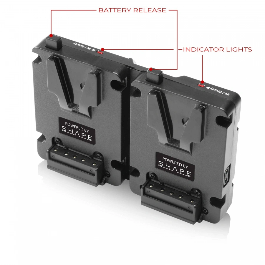 SHAPE DUAL V-MOUNT HOT SWAP MINI BATTERY PLATE