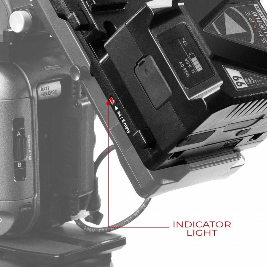 SHAPE DUAL V-MOUNT HOT SWAP MINI BATTERY PLATE