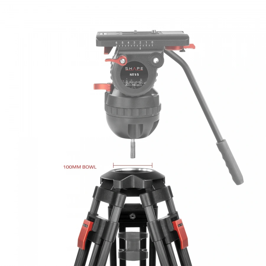 SHAPE ST20 TWO-STAGE CARBON FIBER TRIPOD LEGS 100 MM (SKU: LG20)