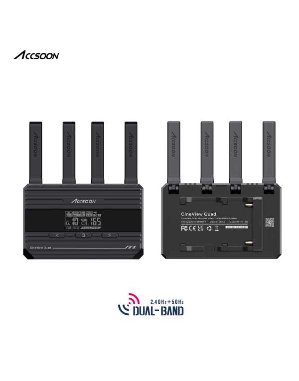 Accsoon CineView Quad Multi-Spectrum Wireless Video Transmission System | Wireless Video Transmission | CAM TOOLS Middle East | Accsoon