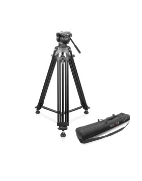 SHAPE 75MM BOWL FLUID HEAD 3 STAGE VIDEO TRIPOD AND BAG